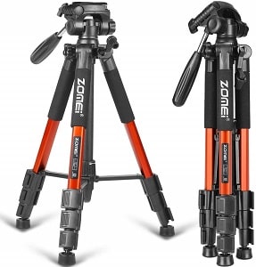 ZOMEI Compact Light Weight Travel Portable Aluminum Camera Tripod